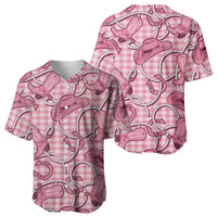 Pink Hawaii Palaka Cowboy Baseball Jersey Hawaiian Paniolo Festival Spirit LT19 - Polynesian Pride