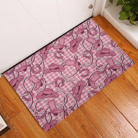 Pink Hawaii Palaka Cowboy Rubber Doormat Hawaiian Paniolo Festival Spirit LT19 - Polynesian Pride