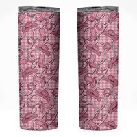 Pink Hawaii Palaka Cowboy Skinny Tumbler Hawaiian Paniolo Festival Spirit LT19 Pink - Polynesian Pride