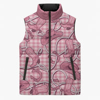 Pink Hawaii Palaka Cowboy Sleeveless Puffer Jacket Hawaiian Paniolo Festival Spirit LT19 Unisex Pink - Polynesian Pride