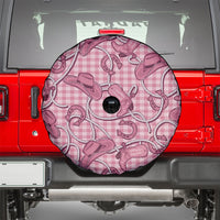Pink Hawaii Palaka Cowboy Spare Tire Cover Hawaiian Paniolo Festival Spirit LT19 - Polynesian Pride