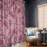 Pink Hawaii Palaka Cowboy Window Curtain Hawaiian Paniolo Festival Spirit LT19 - Polynesian Pride
