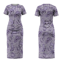 Purple Hawaii Palaka Cowboy Couples Matching Short Sleeve Bodycon Dress and Hawaiian Shirt Hawaiian Paniolo Festival Spirit LT19 - Polynesian Pride