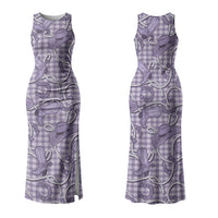 Purple Hawaii Palaka Cowboy Couples Matching Tank Maxi Dress and Hawaiian Shirt Hawaiian Paniolo Festival Spirit LT19 - Polynesian Pride