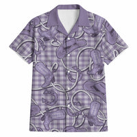 Purple Hawaii Palaka Cowboy Hawaiian Shirt Hawaiian Paniolo Festival Spirit LT19 Purple - Polynesian Pride