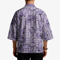 Purple Hawaii Palaka Cowboy Kimono Hawaiian Paniolo Festival Spirit LT19 - Polynesian Pride