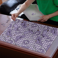 Purple Hawaii Palaka Cowboy Puzzle Hawaiian Paniolo Festival Spirit LT19 - Polynesian Pride