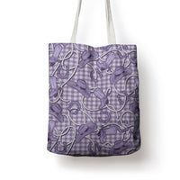 Purple Hawaii Palaka Cowboy Tote Bag Hawaiian Paniolo Festival Spirit LT19 - Polynesian Pride