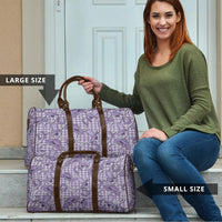 Purple Hawaii Palaka Cowboy Travel Bag Hawaiian Paniolo Festival Spirit LT19 - Polynesian Pride