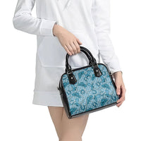 Blue Hawaii Palaka Cowboy Shoulder Handbag Hawaiian Paniolo Festival Spirit LT19 - Polynesian Pride