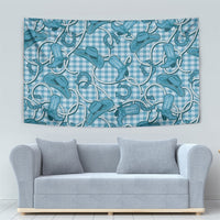 Blue Hawaii Palaka Cowboy Tapestry Hawaiian Paniolo Festival Spirit LT19 - Polynesian Pride