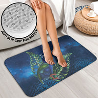 New Zealand Takahe Personalised Bathroom Set Silver Fern Galaxy Polynesian Pattern