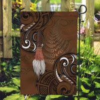 New Zealand Taiaha Garden Flag Maori Weapon Silver Fern Maori Pattern