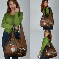 New Zealand Taiaha Grocery Bag Maori Weapon Silver Fern Maori Pattern