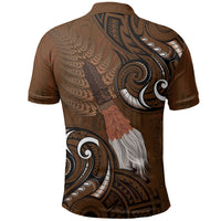 New Zealand Taiaha Polo Shirt Maori Weapon Silver Fern Maori Pattern LT22 - Polynesian Pride