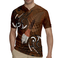 New Zealand Taiaha Rugby Jersey Maori Weapon Silver Fern Maori Pattern