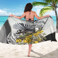 New Zealand Fantail Bird Sarong Maori Piwakawaka Kowhai Maori Pattern