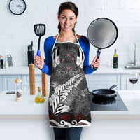 New Zealand Weka Personalised Apron Aotearoa Hen Silver Fern Maori Pattern LT22 - Polynesian Pride