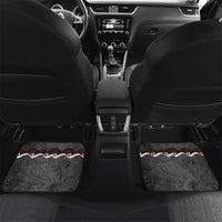 New Zealand Weka Personalised Car Mats Aotearoa Hen Silver Fern Maori Pattern LT22 Set 2pcs - Back Black - Polynesian Pride