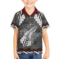 New Zealand Weka Personalised Family Matching Summer Maxi Dress and Hawaiian Shirt Aotearoa Hen Silver Fern Maori Pattern