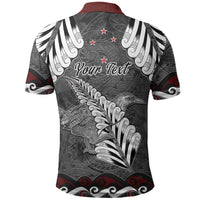 New Zealand Weka Personalised Polo Shirt Aotearoa Hen Silver Fern Maori Pattern LT22 - Polynesian Pride