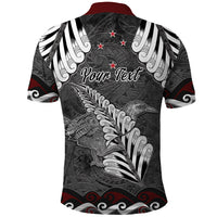 New Zealand Weka Personalised Polo Shirt Aotearoa Hen Silver Fern Maori Pattern LT22 - Polynesian Pride