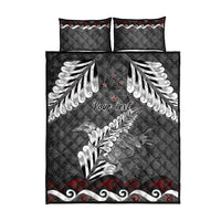 New Zealand Weka Personalised Quilt Bed Set Aotearoa Hen Silver Fern Maori Pattern LT22 - Polynesian Pride
