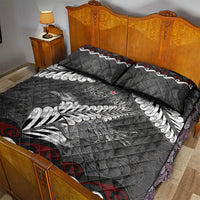 New Zealand Weka Personalised Quilt Bed Set Aotearoa Hen Silver Fern Maori Pattern LT22 - Polynesian Pride