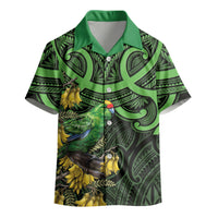 New Zealand Parakeet Bird Kid Hawaiian Shirt Maori Kakariki Kowhai Maori Pattern LT22 - Polynesian Pride