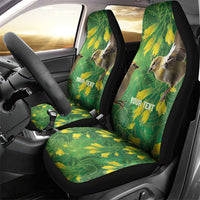 Bellbird New Zealand Personalised Car Seat Cover Kowhai Flower Maori Pattern LT22 - Polynesian Pride