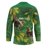 Bellbird New Zealand Personalised Hockey Jersey Kowhai Flower Maori Pattern LT22 - Polynesian Pride