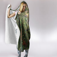Bellbird New Zealand Personalised Hooded Blanket Korimako Harakeke Flower Native Forest LT22 - Polynesian Pride