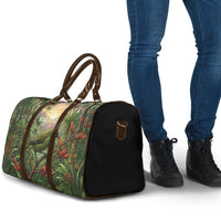 Bellbird New Zealand Personalised Travel Bag Korimako Harakeke Flower Native Forest LT22 - Polynesian Pride