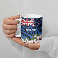 Tomtit New Zealand Personalised Ceramic Mug Miromiro Manuka Flower Maori Pattern LT22 - Polynesian Pride