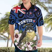 Tomtit New Zealand Personalised Hawaiian Shirt Miromiro Manuka Flower Maori Pattern LT22 - Polynesian Pride