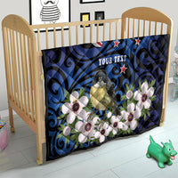 Tomtit New Zealand Personalised Quilt Miromiro Manuka Flower Maori Pattern LT22 - Polynesian Pride