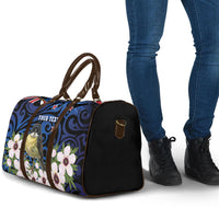 Tomtit New Zealand Personalised Travel Bag Miromiro Manuka Flower Maori Pattern LT22 - Polynesian Pride