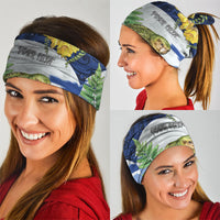 Kakapo New Zealand Personalised Neck Gaiter Kowhai Flower Silver Fern Maori Pattern LT22 - Polynesian Pride