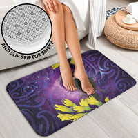 New Zealand Tui Bird Matariki Bathroom Set Kowhai Flower Silver Fern Galaxy Maori Pattern