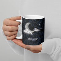New Zealand Kakapo Matariki Personalised Ceramic Mug Pohutukawa Flower Galaxy Maori Pattern LT22 - Polynesian Pride