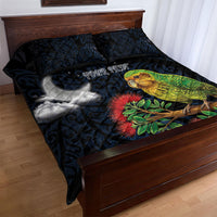 New Zealand Kakapo Matariki Personalised Quilt Bed Set Pohutukawa Flower Galaxy Maori Pattern LT22 - Polynesian Pride