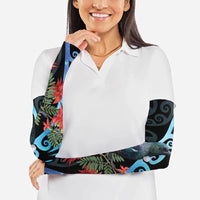 Tui Bird Kakabeak New Zealand Arm Sleeves Clianthus Galaxy Maori Koru Pattern LT22 - Polynesian Pride