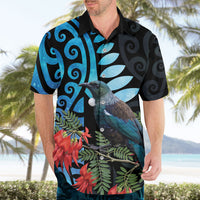 Tui Bird Kakabeak New Zealand Hawaiian Shirt Clianthus Galaxy Maori Koru Pattern LT22 - Polynesian Pride