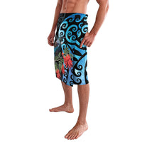 Tui Bird Kakabeak New Zealand Lavalava Clianthus Galaxy Maori Koru Pattern LT22 - Polynesian Pride