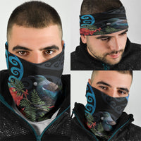 Tui Bird Kakabeak New Zealand Neck Gaiter Clianthus Galaxy Maori Koru Pattern LT22 - Polynesian Pride