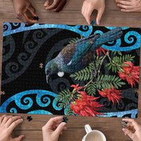 Tui Bird Kakabeak New Zealand Puzzle Clianthus Galaxy Maori Koru Pattern LT22 - Polynesian Pride
