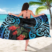 Tui Bird Kakabeak New Zealand Sarong Clianthus Galaxy Maori Koru Pattern LT22 - Polynesian Pride