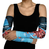 Personalised Snapper Fishing New Zealand Arm Sleeves Tamure Fish Hook Maori Pattern LT22 - Polynesian Pride