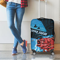 Snapper Fishing New Zealand Luggage Cover Tamure Fish Hook Maori Pattern LT22 - Polynesian Pride