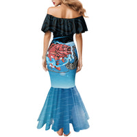 Personalised Snapper Fishing New Zealand Mermaid Dress Tamure Fish Hook Maori Pattern LT22 - Polynesian Pride